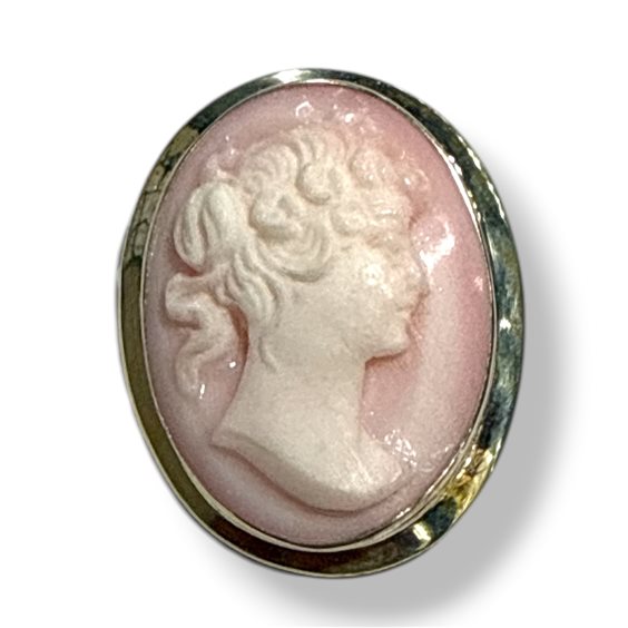 Brosche Mandile 1922 Dame Cammei  in Silber Conchiglia 2MSPCM168 - 2MSPCM168